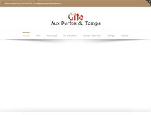 Tablet Screenshot of giteauxportesdutemps.com